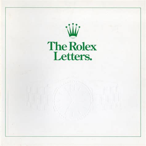 rolex jaarletters